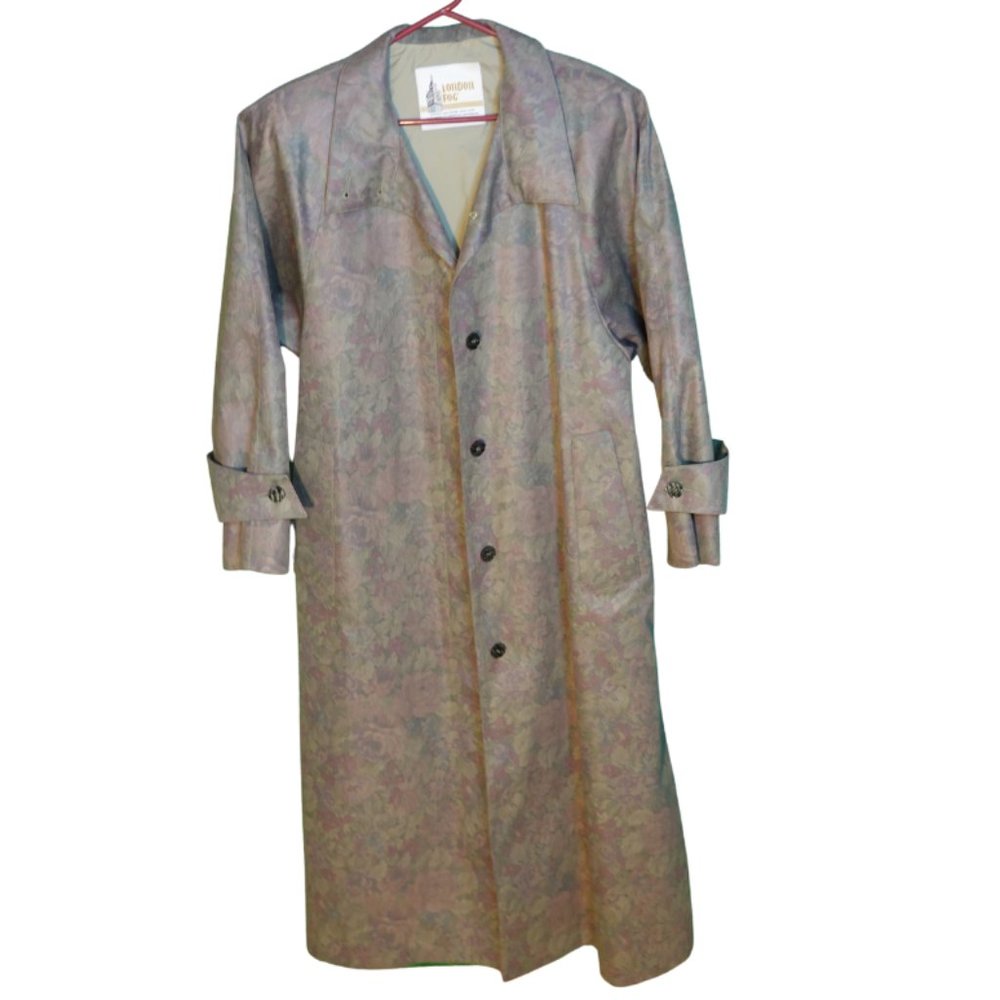 London Fog Rain Coat, Vintage, Floral